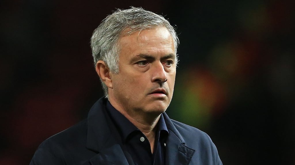 Jose Mourinho: under increasing  pressure as Manchester United endure a difficult start to the season. Photograph: Lindsey Parnaby/AFP/Getty