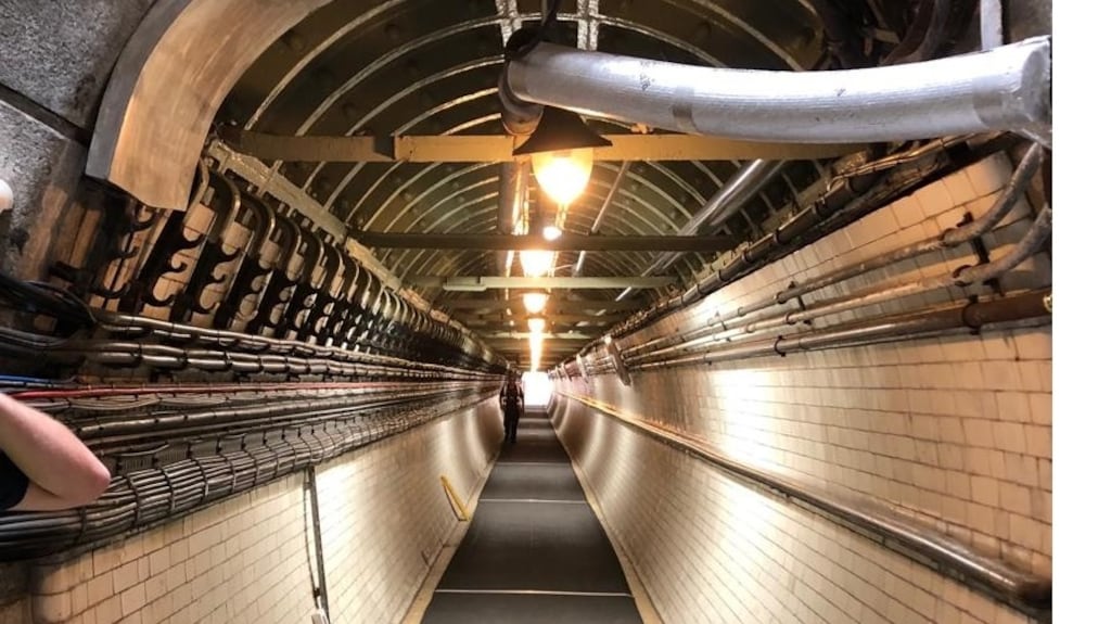 The Guinness tunnel under James’s Street in Dublin