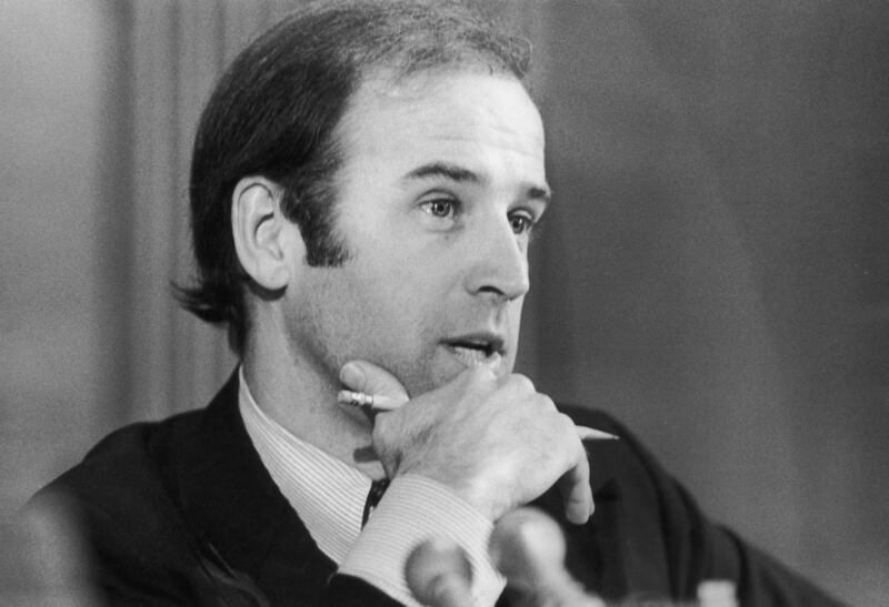 Joseph R Biden Jr, the United States Senator from Delaware, circa 1980. Photograph: Nancy Shia/AGetty Images