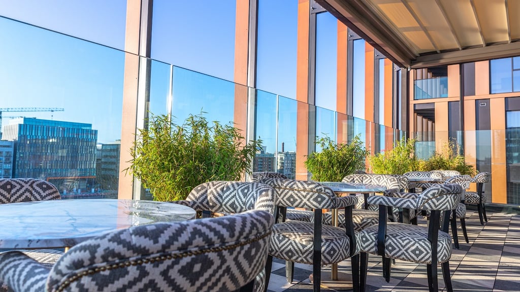 Ryleigh’s outdoor terrace at The Mayson.