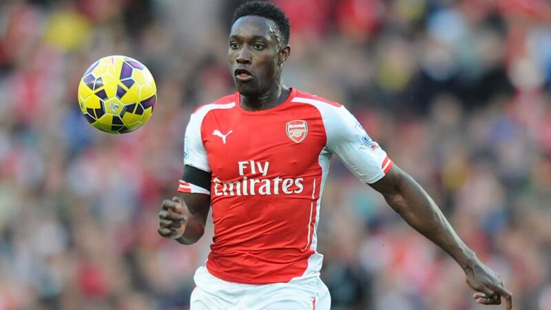 Danny Welbeck when at Arsenal. Photograph: Stuart MacFarlane/Arsenal FC via Getty