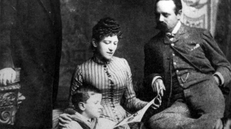 James Joyce with his parents in 1888. Photograph: Marka/UIG via Getty Images