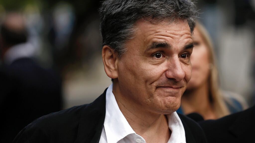 Greece’s finance minister, Euclid Tsakalotos, said he expects to open negotiations on debt relief by the end of the year. Photograph: Kostas Tsironis/Bloomberg