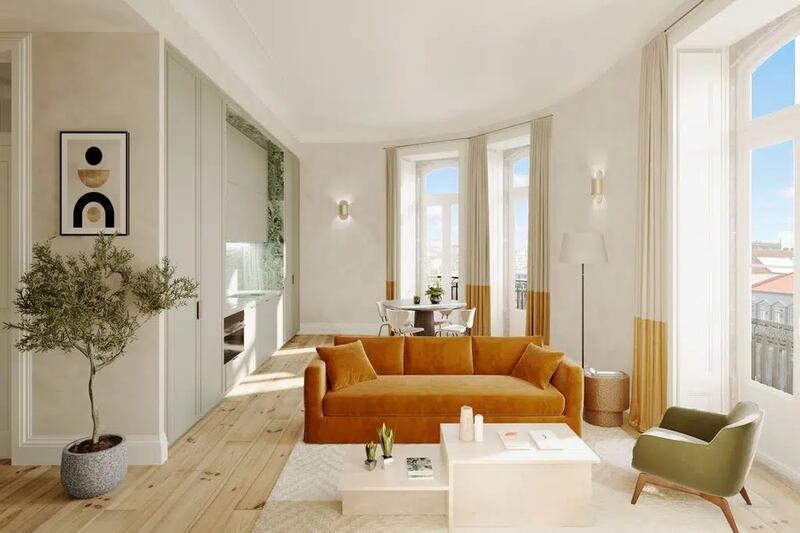 One-bedroom apartment is a minute’s walk from Avenida da Liberdade, Lisbon