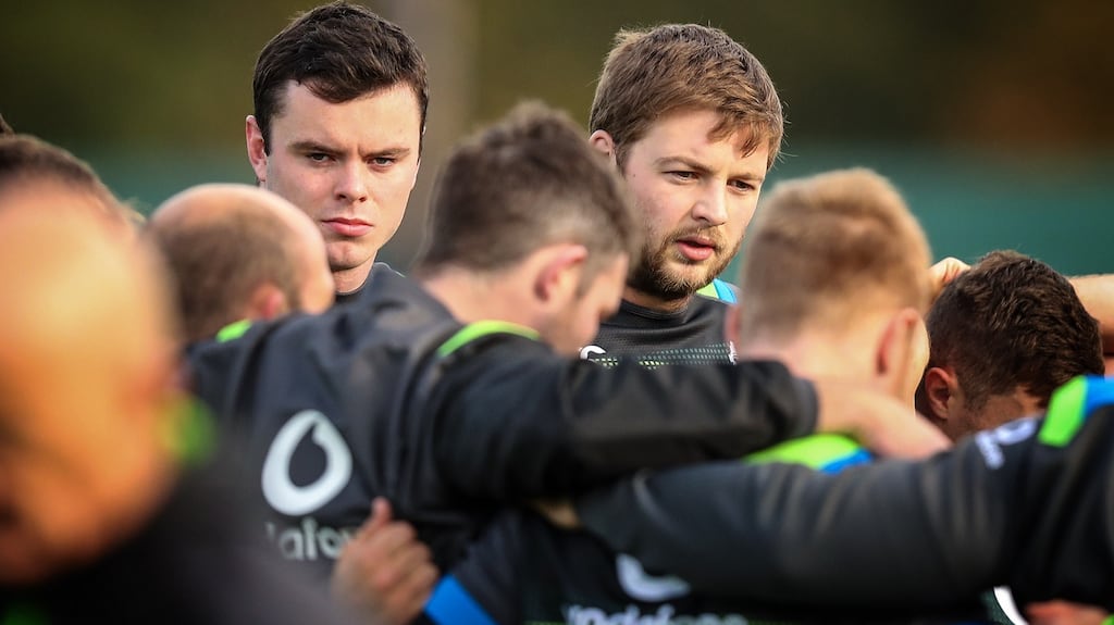 James Ryan and Iain Henderson form a an interesting second row partnership for Ireland. Photograph: Billy Stickland/Inpho