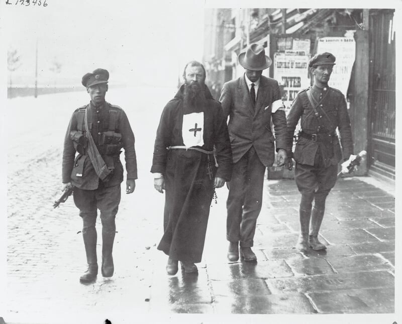 The arrest of Father Dominic by Free State troops. Photograph: Getty Images