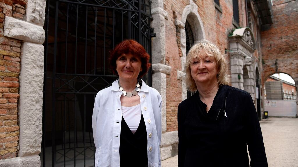 Yvonne Farrell (R) and Shelley McNamara. The pair met at university in 1974, and went on to found their firm Grafton Architects in 1978 in Dublin.