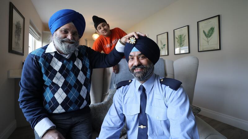 From left: Gurbir Singh, Jaivir Singh Oberoi and Ravinder Singh Oberoi. Photograph Nick Bradshaw