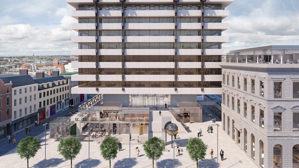 The former Central Bank building will accommodate offices, restaurants and shops.