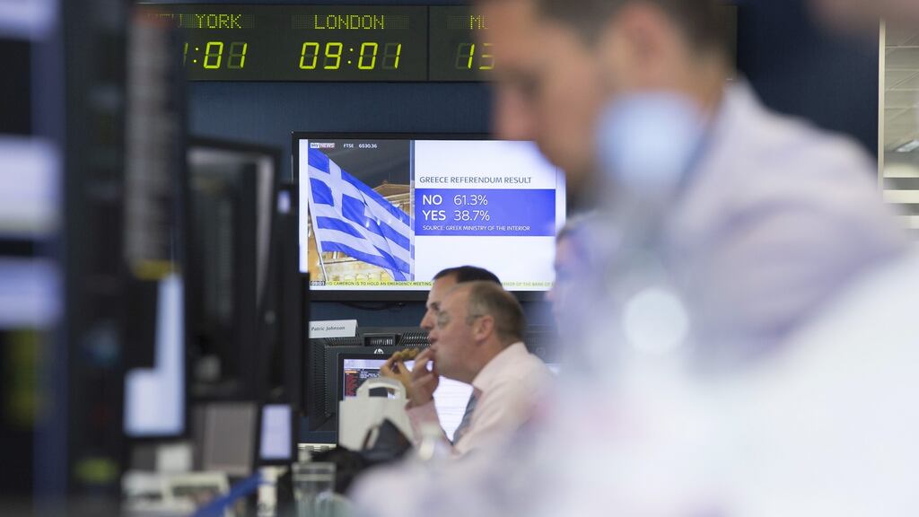 Economic stimulus measures from the European Central Bank have prevented markets from losing too much ground in 2015. Photograph: Jason Alden/Bloomberg