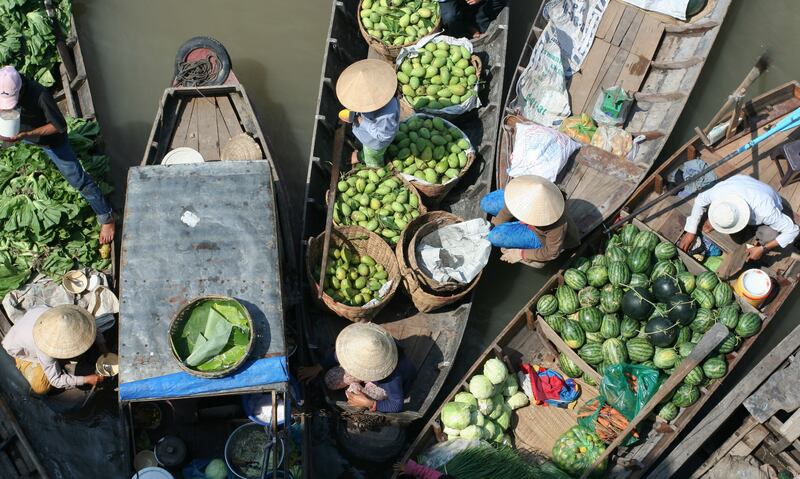 In Vietnam, river markets are a hive of activity and the perfect opportunity to immerse yourself in the culture