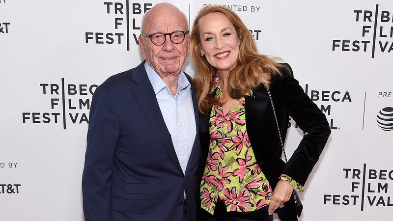 Rupert Murdoch and his wife Jerry Hall at the 2019 Tribeca Film Festival in New York City. Photograph: Jamie McCarthy/Getty Images for Tribeca Film Festival