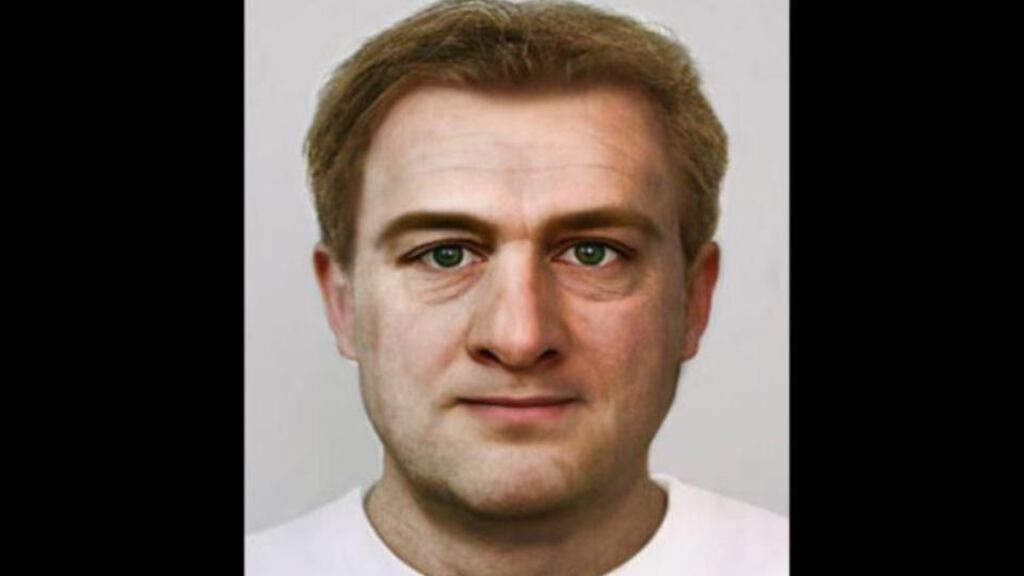 Galway West coroner Dr Ciaran McLoughlin was told that a year later a party of six hunters was returning to the Lough Inagh Lodge in Connemara when they found a body in a wood near the lake. Above: a facial reconstruction of Arno Schmitz.