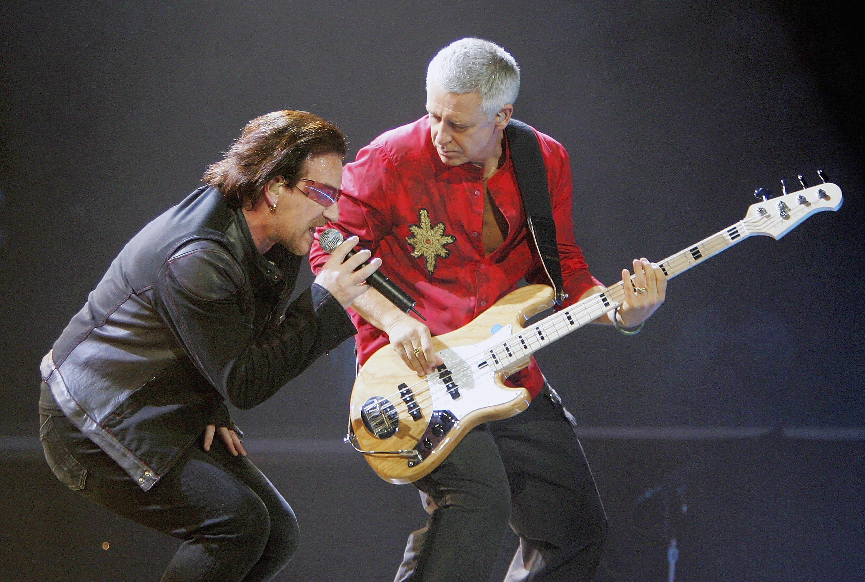 Bono: 'Adam had his moment of surrender, to save him from himself and drink and drugs, and he became this very fine, sophisticated person who will be there for you, who will call you if you're stuck … he is a fine example of how we can turn our life around.' Photograph: Ethan Miller/Getty Images