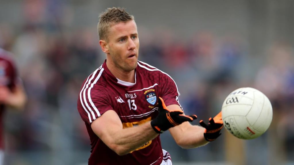 Westmeath’s Denis Glennon sees the benefit of running laps. Photograph: Cathal Noonan/Inpho