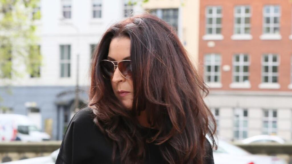 Jennifer Byrne of Ryefield West, Whitechurch, Co Cork at the Four Courts. Photograph: Collins