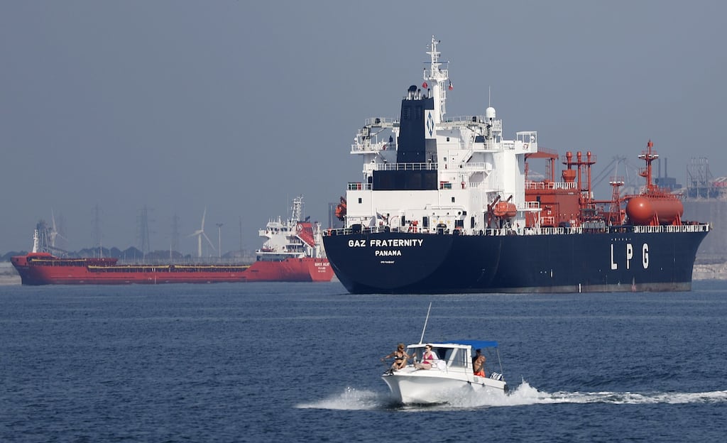 An oil refinery and tanker in southern France. The recent military conflict between Israel and Iran raised fears of a potential closure of the Strait of Hormuz, a crucial waterway for global oil and gas trade.