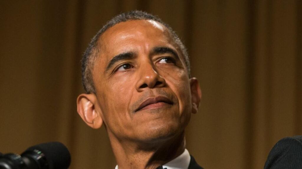 US president Barack Obama. “I hereby direct you to take all necessary steps to give effect to the US commitments with respect to sanctions” on Iran. Photograph: Zach Gibson/The New York Times