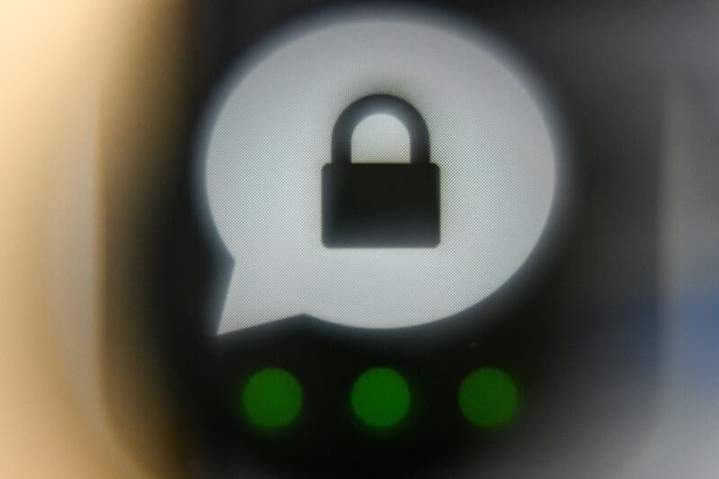 On Threema, everything is encrypted, including group chats, media files and status messages, and it generates as little data on the servers as possibley. Photograph: Kirill Kudryavtsev/AFP/Getty