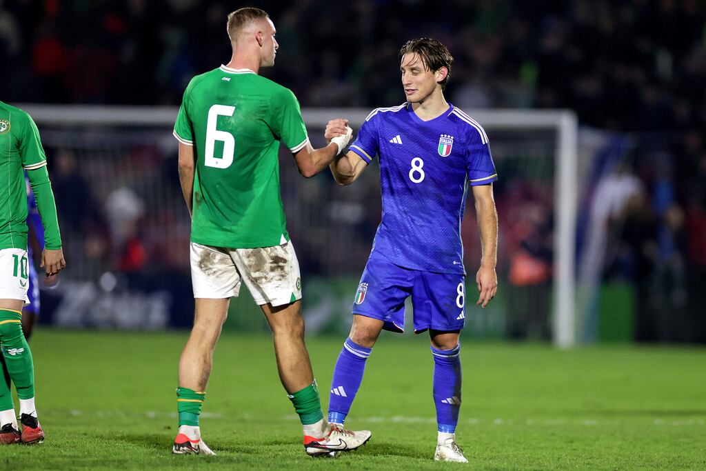 The equaliser came 20 seconds beyond the five added minutes that were signalled but the fourth official told Crawford his two stoppage-time substitutions accounted for the extra minute. Photograph: Inpho/Laszlo Geczo