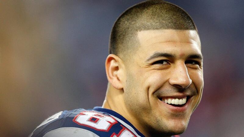 Former New England Patriots star Aaron Hernandez was found hanging in his cell at the age of 27. Photo: Jim Rogash/Getty Images