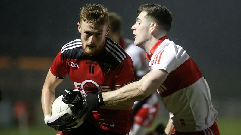 Down lost their first two games of Division Two, against Derry and then Galway. Photograph: Lorcan Doherty/Inpho