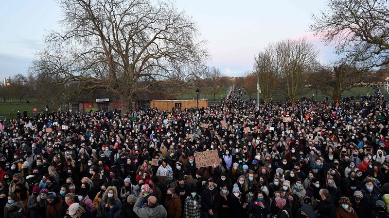 A planned vigil on Clapham Common in honour of murder victim Sarah Everard was cancelled after police outlawed it due to Covid-19 restrictions. Photograph: Getty