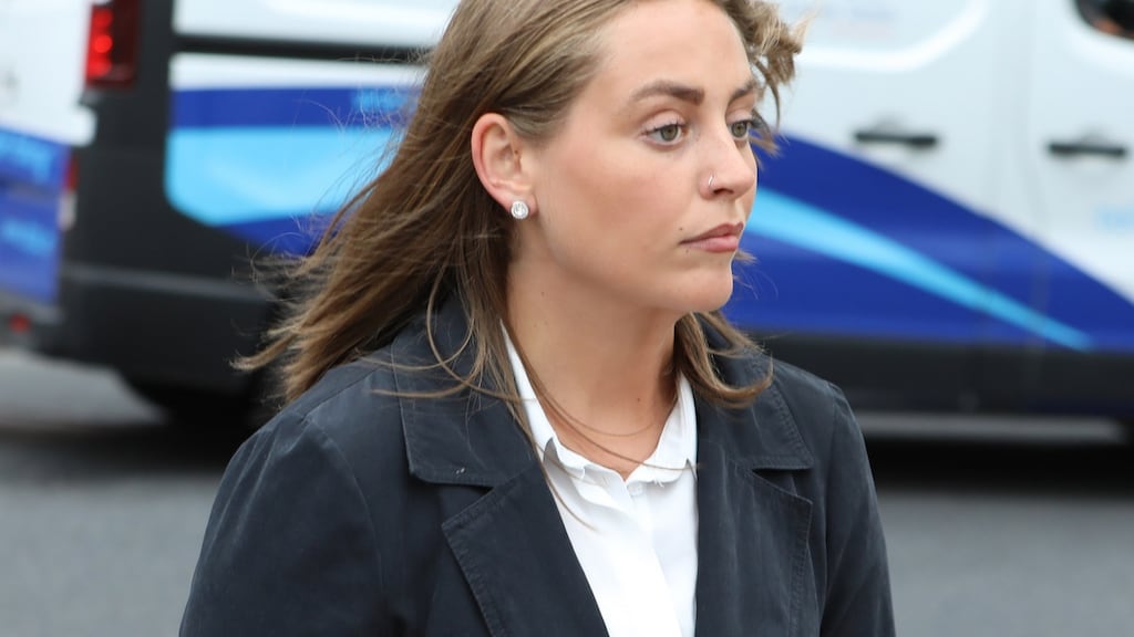 Sophie Beardmore, of Greystones, Co Wicklow, pictured leaving the Four Courts after she settled her High Court action against Dicey’s Garden Bar, Harcourt Street, Dublin. Photograph: Collins Courts