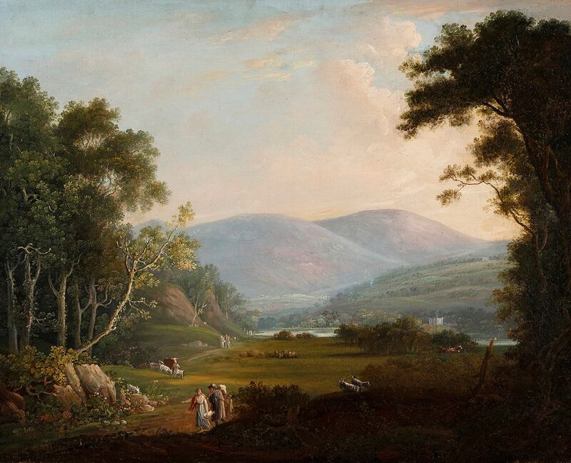 A view of Tinnehinch and Powerscourt, Co Wicklow, by John Henry Campbell (1757-1828)