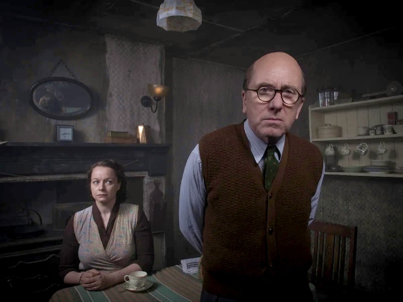 Tim Roth and Samantha Morton in Rillington Place. Photgraph: BBC