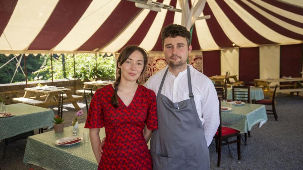 Aisling McHugh and chef Keith Coleman of Roots restaurant at Slane Castle. Photograph: Tom Honan/The Irish Times