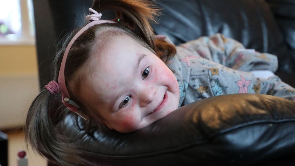 A chemotherapy appointment for Réiltín Reid (4), who has been diagnosed with leukaemia, was cancelled at short notice this week. Photograph: Nick Bradshaw/The Irish Times