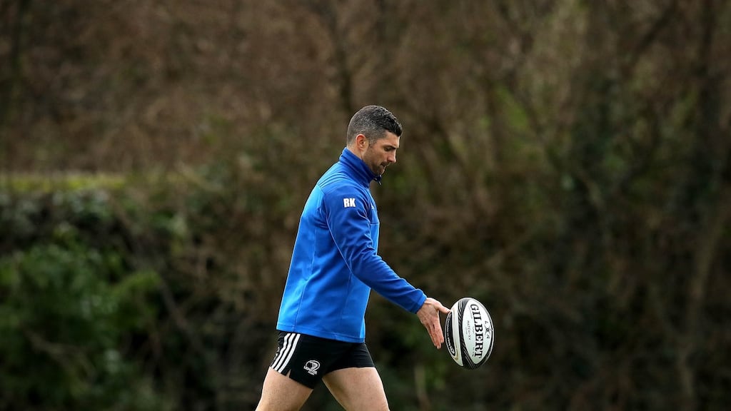 Rob Kearney will lead Leinster against the Scarlets on Friday. Photograph: Ryan Byrne/Inpho