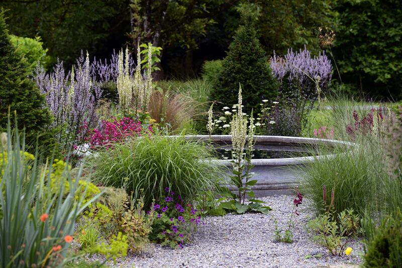 Embracing the unexpected is something Des Doyle discusses throughout his book with grace and good humour. Pictured is his gravel garden's ornamental pool. Photograph: Richard Murphy