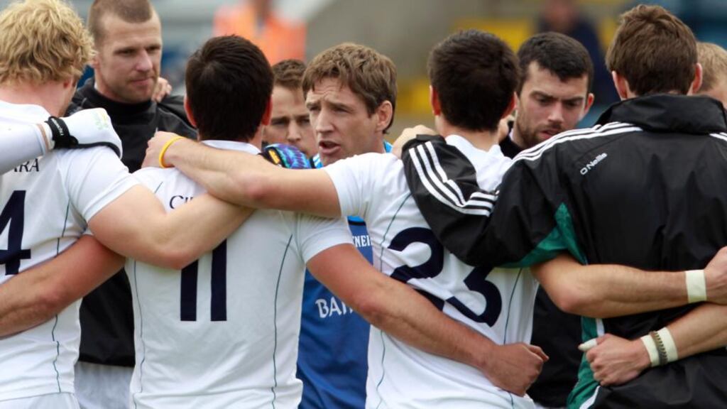 Kildare players have rallied around  Kieran McGeeney after his dismissal last night. Photograph: Donall Farmer/Inpho