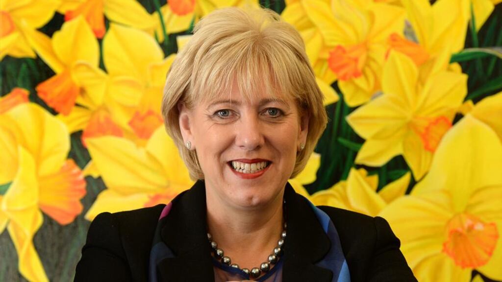 Minister for Arts Heather Humphreys: Recited what we understand was a rather earthy and bawdy poem about men. Photograph: Cyril Byrne