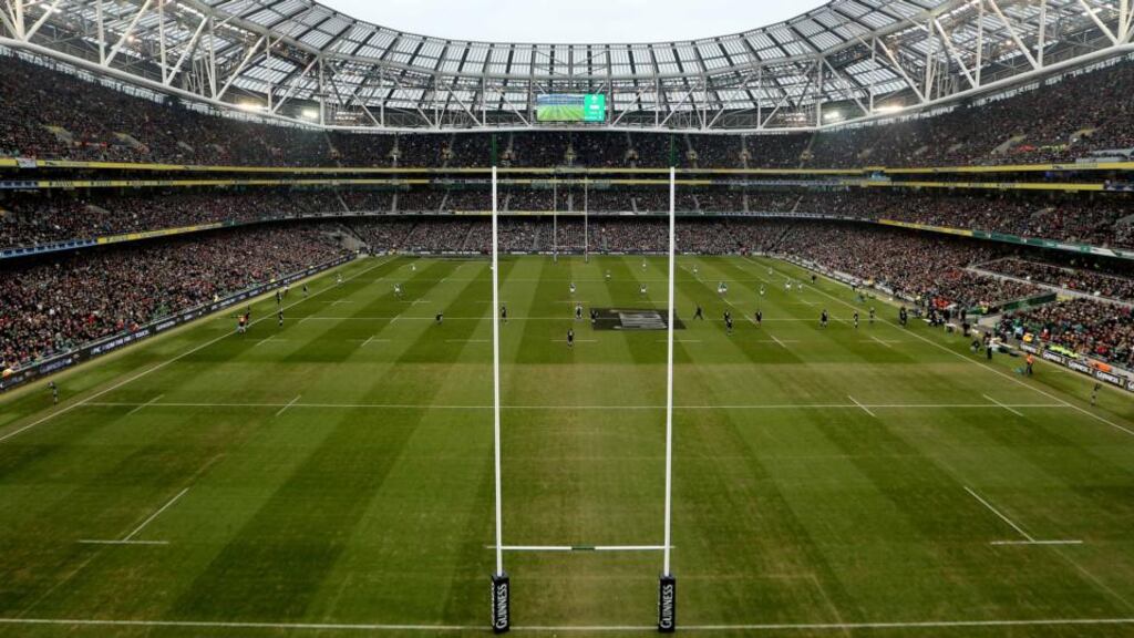 The Aviva stadium which would host Rugby World Cup matches in 2023 if the Irish bid is successful. Photograph: James Crombie/Inpho.