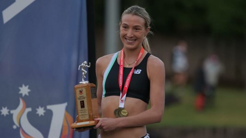 Rose Davies won the 10,000m at the Zatopek in Melbourne.