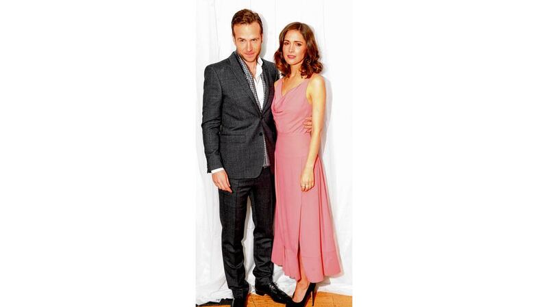Game boy: Rafe Spall with co-star Rose Byrne