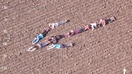 Good eggs: youngsters point out burglars to  police chopper