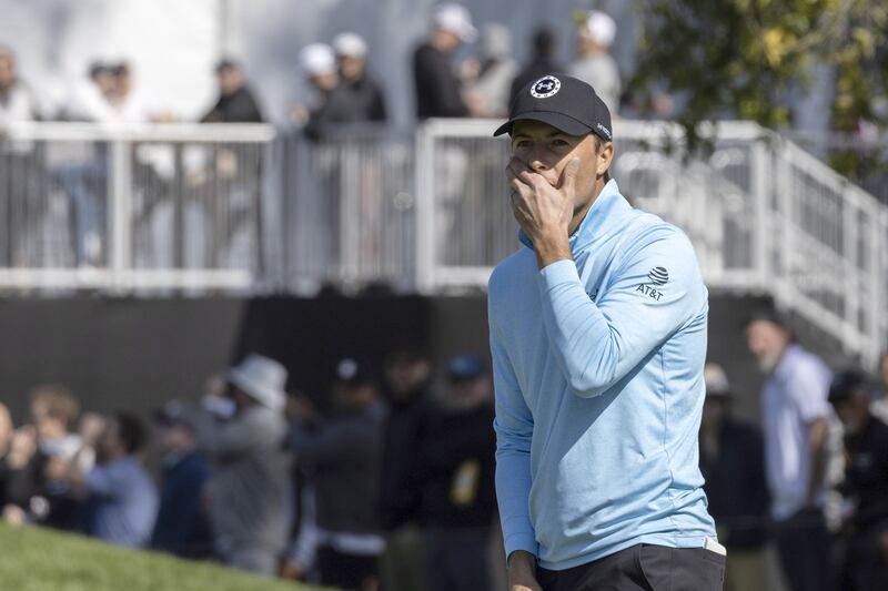 Jordan Spieth was disqualified after the second round of the the Genesis Invitational after signing for the wrong score. Photograph: Etienne Laurent/EPA