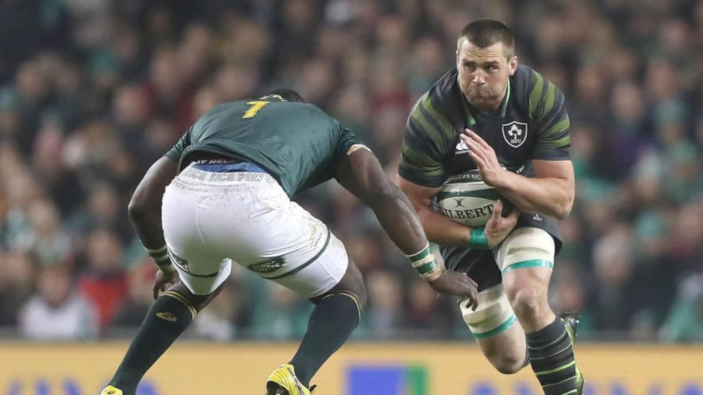 CJ Stander successfully negotiated his way through Ireland’s 38-3 victory over the Springboks at the weekend.Photograph: Brian Lawless/PA Wire.