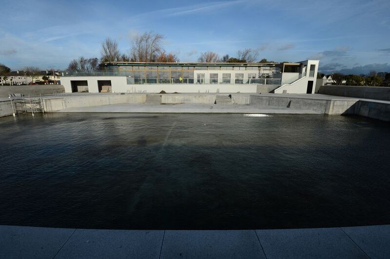 A view of the refurbished Clontarf Baths. Photograph: Dara Mac Dónaill/The Irish Times