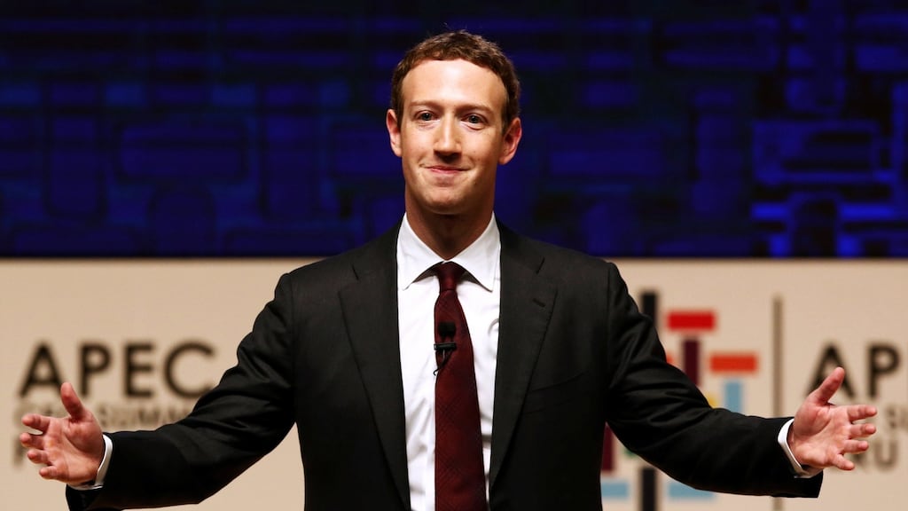 Facebook chief executive Mark Zuckerberg said live video is a crucial feature for the Facebook “family of apps” going forward. Photograph: Mariana Bazo/File Photo/Reuters