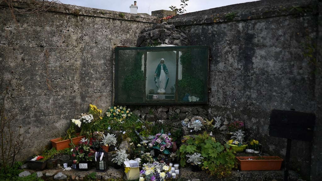 A shrine dedicated to children lost at the site of the Tuam babies graveyard. Photograph: Clodagh Kilcoyne/Reuters/File