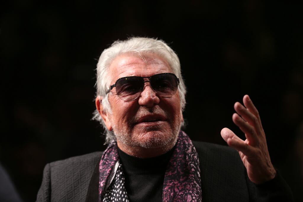 Roberto Cavalli was the first Italian designer to create a collection for H&M, a sell-out in 2007. Photograph: Luca Bruno/AP
