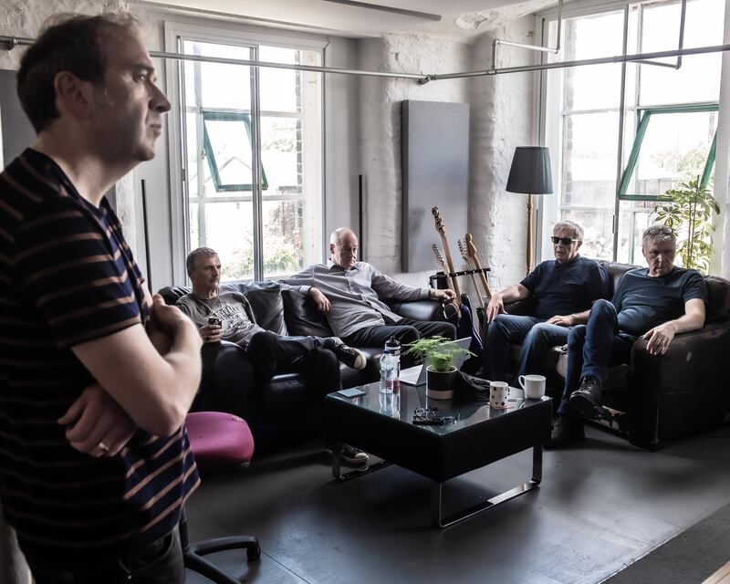 House of All: the band in the studio. Photograph: Jim Donnelly