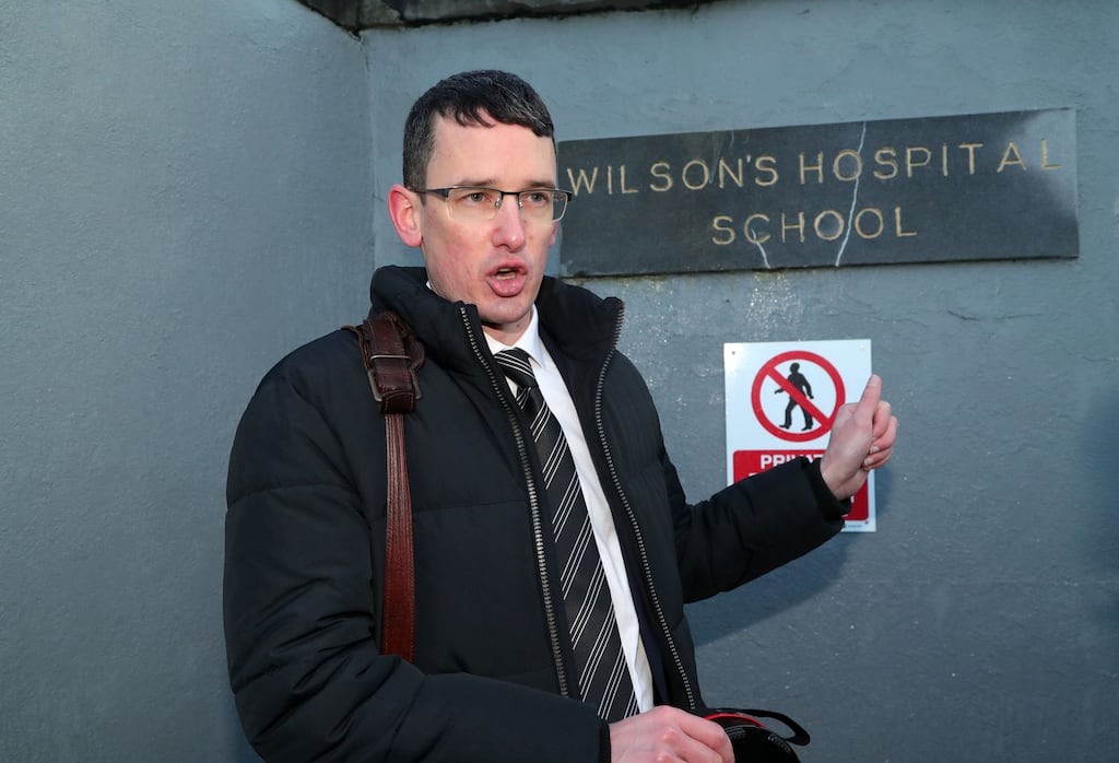 Enoch Burke continues to turn up at Wilson's Hospital School in Multyfarnham on a daily basis, the court heard. Photograph: Colin Keegan/Collins