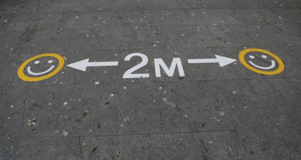 Opposition politicians and businesses have been pressing for a relaxation to Ireland’s 2m social-distancing rule. Photograph: Nick Bradshaw