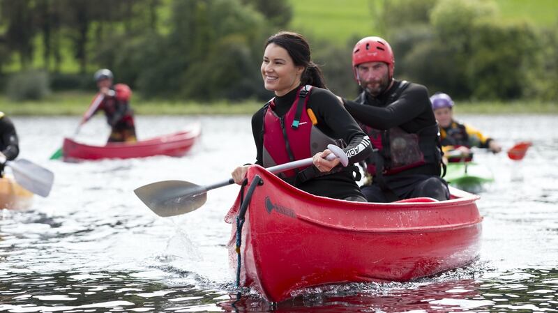 Kayaking on Lough Derg, Co Clare.